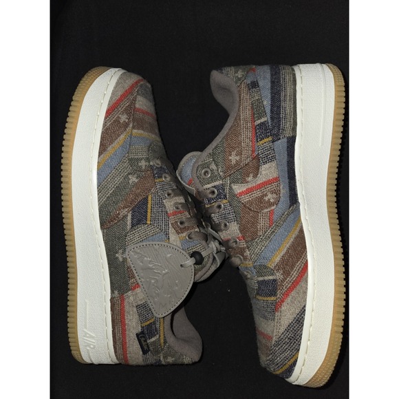 Nike Air Force 1 (low) x Pendleton Brown 2020 Mens 9‎ Pendelton Wool RARE! - Picture 1 of 14